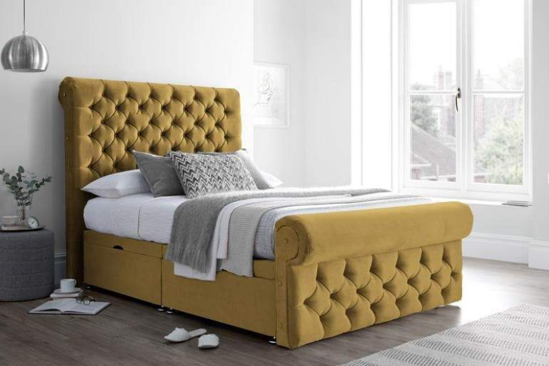 Sleigh Ottoman Storage Bed Frame