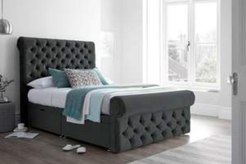 Sleigh Ottoman Storage Bed Frame